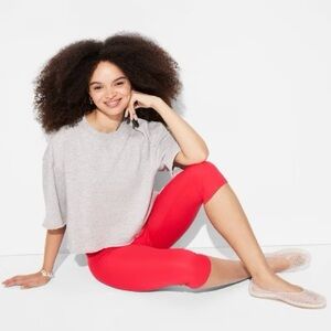 Wild Fable XS cherry capri length Leggings NWT